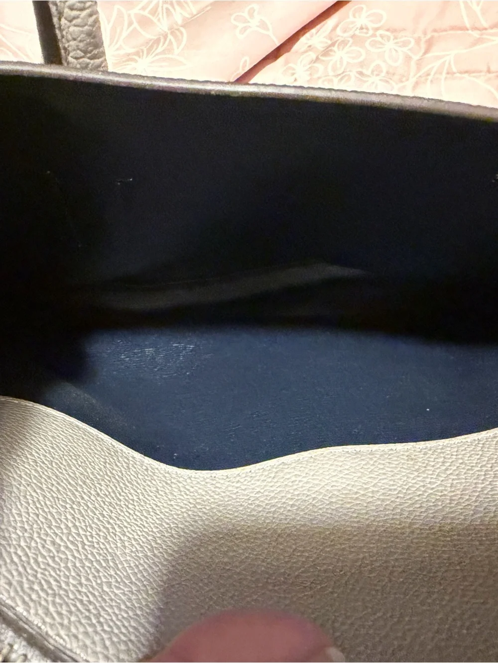 kate spade Pebbled Leather Satchel in Light Gray